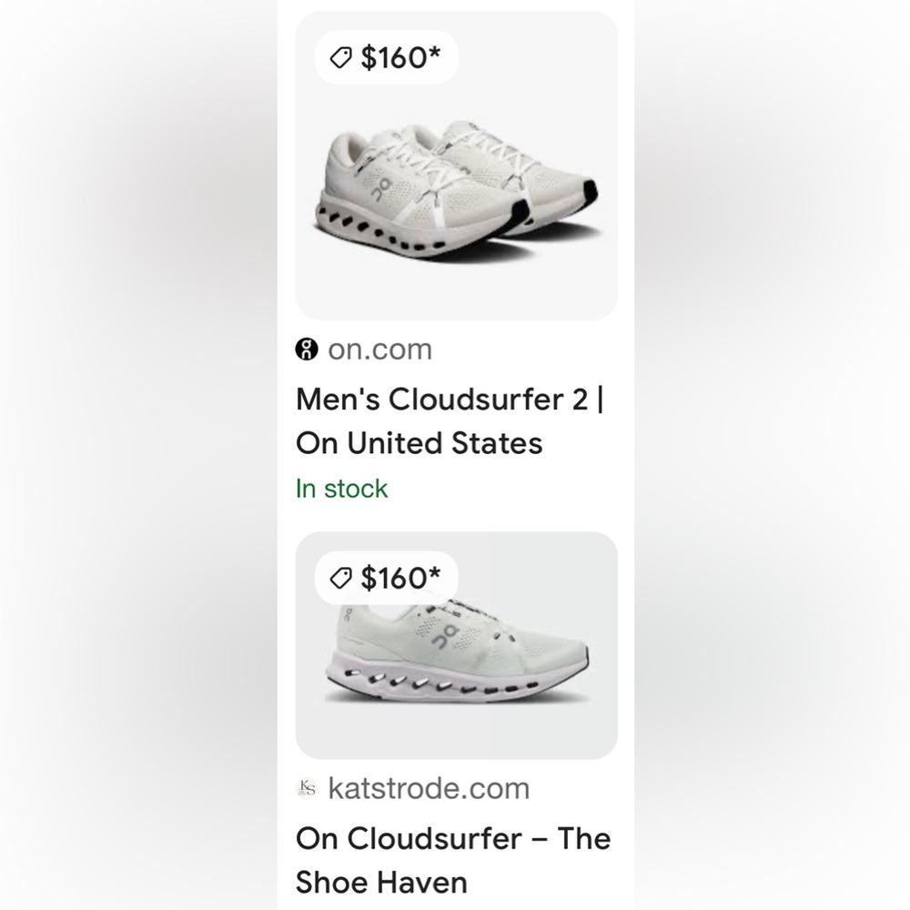 On Running Cloud Surfer Women's Athletic Shoes White Size-9 EUC - Picture 7 of 8